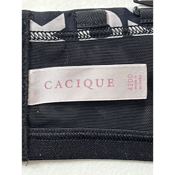 Cacique 42DD Plus Size XOXO Heart Print Padded Bra - Picture 12 of 13